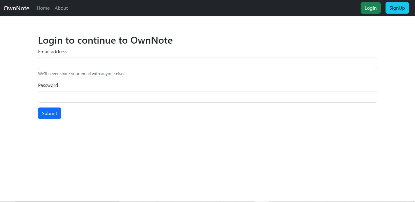 OwnNote Site Screenshots Img